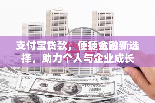 大丰支付宝贷款，便捷金融新选择，助力个人与企业成长