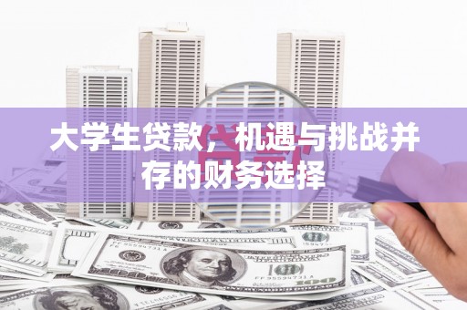 大丰大学生贷款，机遇与挑战并存的财务选择