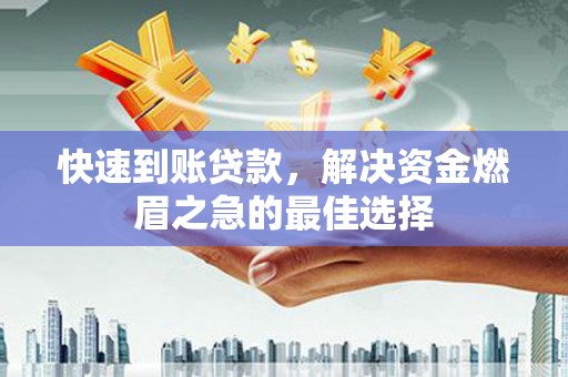大丰快速到账贷款，解决资金燃眉之急的最佳选择