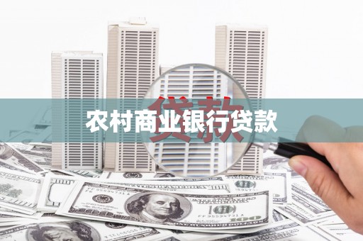 大丰农村商业银行贷款