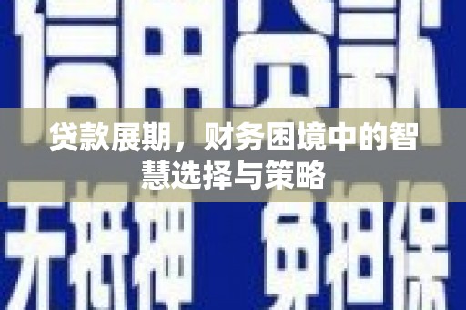 大丰贷款展期，财务困境中的智慧选择与策略