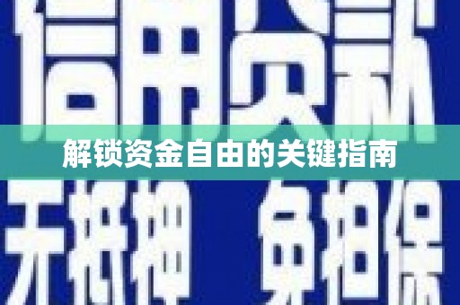 大丰解锁资金自由的关键指南