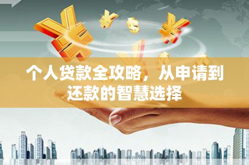 大丰个人贷款全攻略，从申请到还款的智慧选择