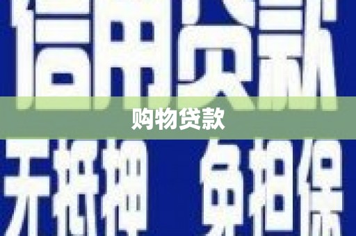 大丰购物贷款