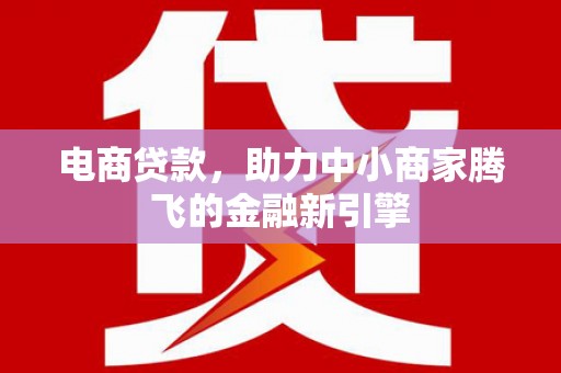 大丰电商贷款，助力中小商家腾飞的金融新引擎