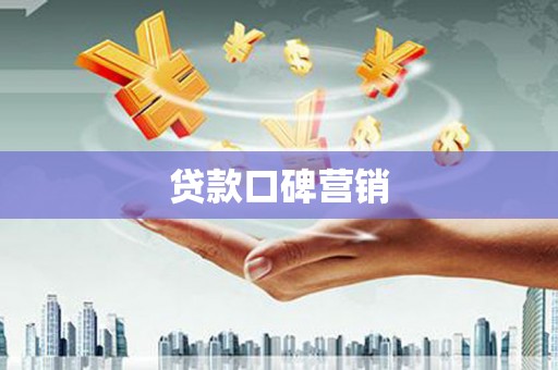 大丰贷款口碑营销
