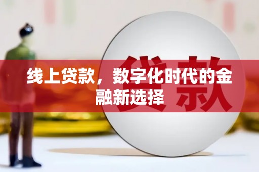 大丰线上贷款，数字化时代的金融新选择