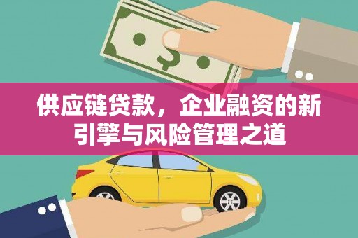 大丰供应链贷款，企业融资的新引擎与风险管理之道