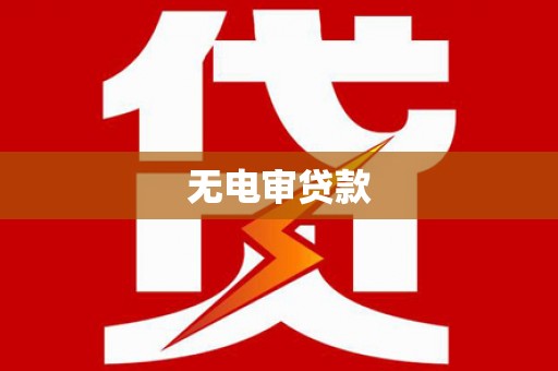 大丰无电审贷款