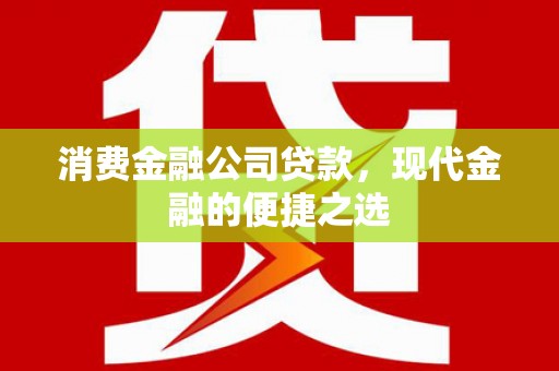 大丰消费金融公司贷款，现代金融的便捷之选