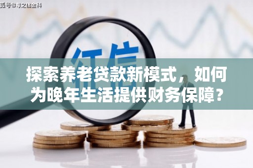 大丰探索养老贷款新模式，如何为晚年生活提供财务保障？