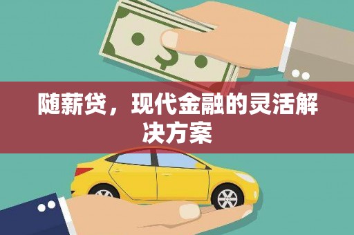 大丰随薪贷，现代金融的灵活解决方案