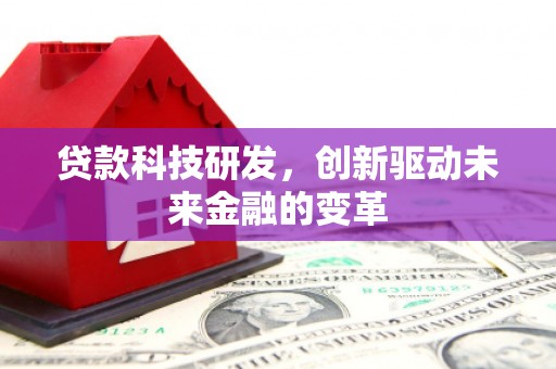 大丰贷款科技研发，创新驱动未来金融的变革