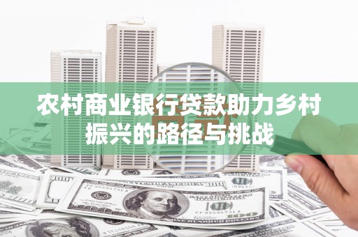 大丰农村商业银行贷款助力乡村振兴的路径与挑战