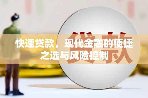 大丰快速贷款，现代金融的便捷之选与风险控制