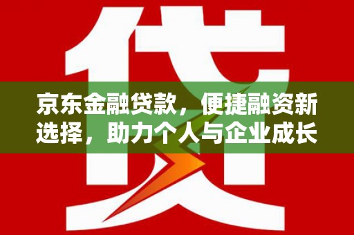 大丰京东金融贷款，便捷融资新选择，助力个人与企业成长
