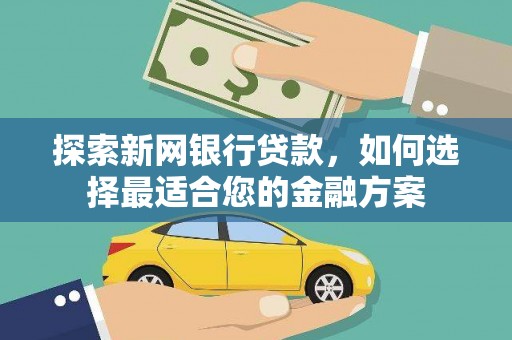 大丰探索新网银行贷款，如何选择最适合您的金融方案