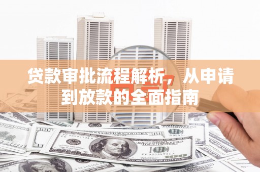 大丰贷款审批流程解析，从申请到放款的全面指南