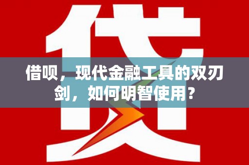 大丰借呗，现代金融工具的双刃剑，如何明智使用？