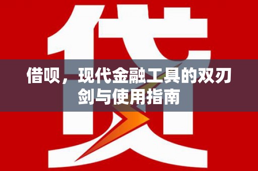 大丰借呗，现代金融工具的双刃剑与使用指南