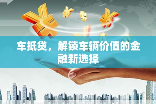 大丰车抵贷，解锁车辆价值的金融新选择