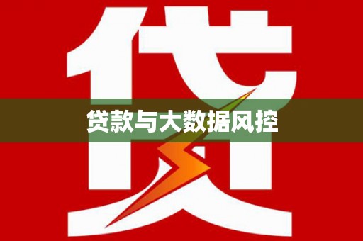 大丰贷款与大数据风控