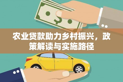 大丰农业贷款助力乡村振兴，政策解读与实施路径
