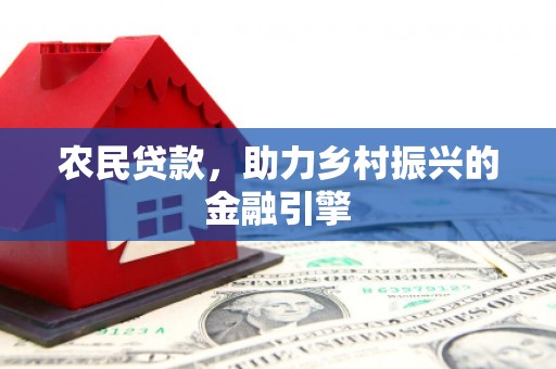 大丰农民贷款，助力乡村振兴的金融引擎