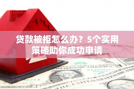 大丰贷款被拒怎么办？5个实用策略助你成功申请