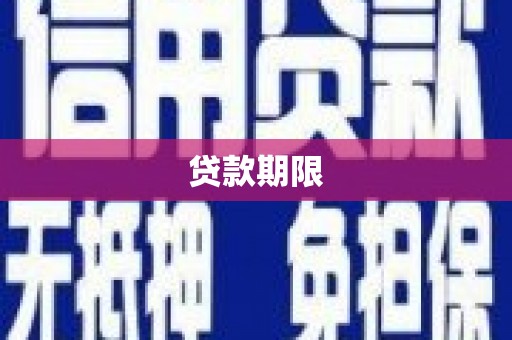 大丰贷款期限