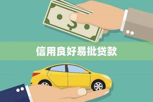 大丰信用良好易批贷款