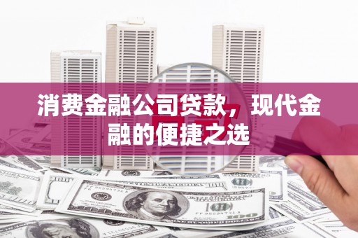 大丰消费金融公司贷款，现代金融的便捷之选