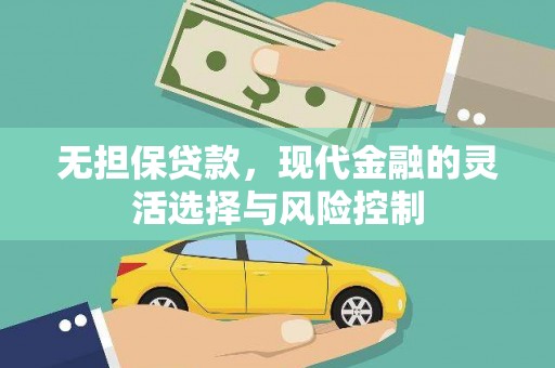 大丰无担保贷款，现代金融的灵活选择与风险控制