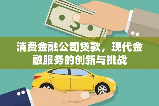 大丰消费金融公司贷款，现代金融服务的创新与挑战