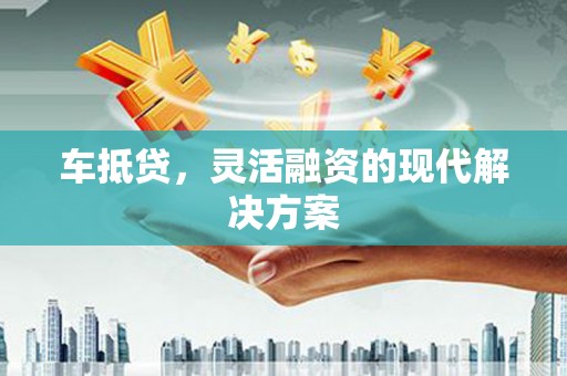 大丰车抵贷，灵活融资的现代解决方案