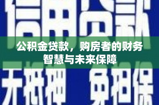 大丰公积金贷款，购房者的财务智慧与未来保障
