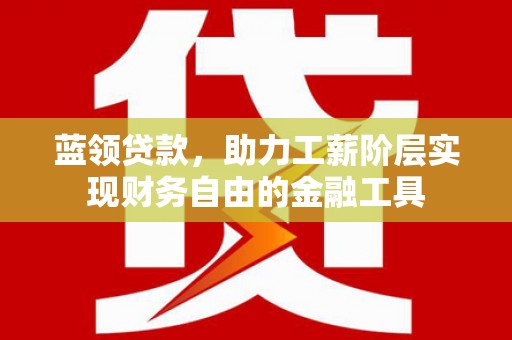 大丰蓝领贷款，助力工薪阶层实现财务自由的金融工具