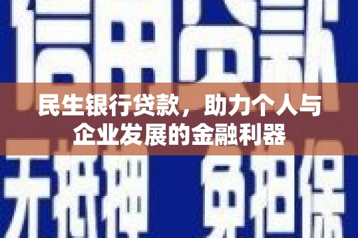 大丰民生银行贷款，助力个人与企业发展的金融利器