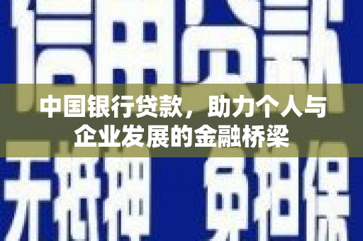 大丰中国银行贷款，助力个人与企业发展的金融桥梁
