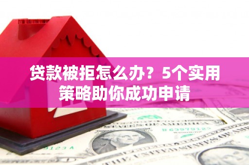 大丰贷款被拒怎么办？5个实用策略助你成功申请