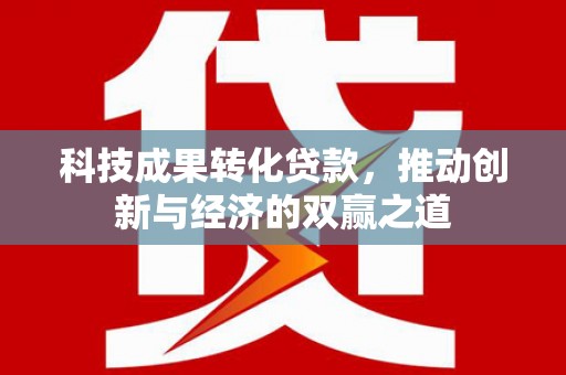 大丰科技成果转化贷款，推动创新与经济的双赢之道
