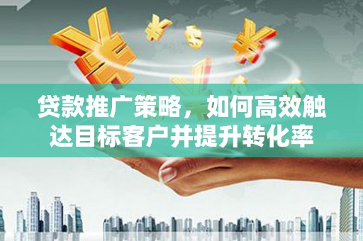 大丰贷款推广策略，如何高效触达目标客户并提升转化率
