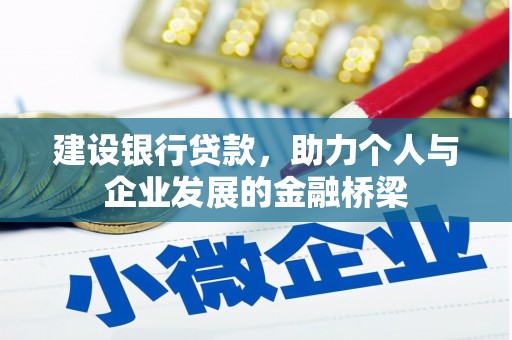 大丰建设银行贷款，助力个人与企业发展的金融桥梁