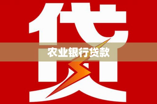 大丰农业银行贷款