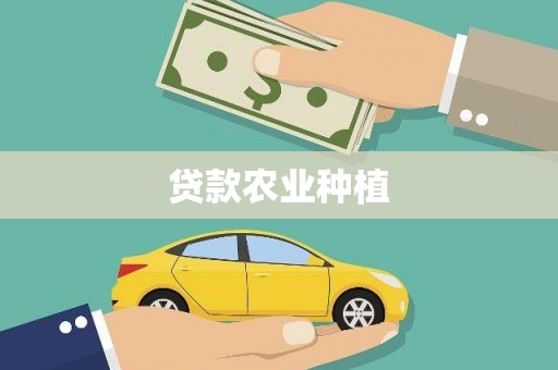 大丰贷款农业种植