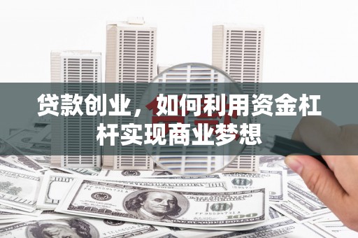 大丰贷款创业，如何利用资金杠杆实现商业梦想