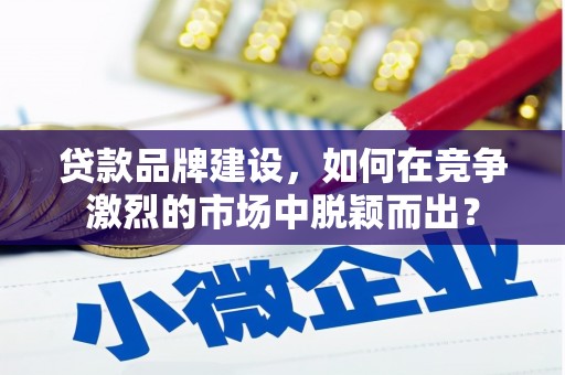 大丰贷款品牌建设，如何在竞争激烈的市场中脱颖而出？
