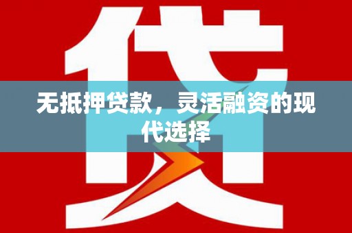 大丰无抵押贷款，灵活融资的现代选择