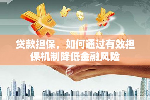 大丰贷款担保，如何通过有效担保机制降低金融风险