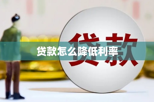 大丰贷款怎么降低利率